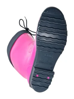 Regenliebe Gummistiefel^Gummistiefel de Fieselregen Langschaft in fuchsia/dunkelblau