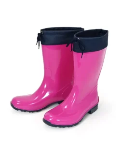 Regenliebe Gummistiefel^Gummistiefel de Fieselregen Langschaft in fuchsia/dunkelblau