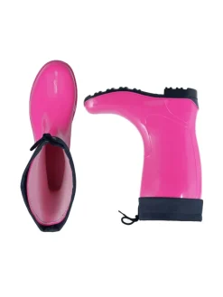 Regenliebe Gummistiefel^Gummistiefel de Fieselregen Langschaft in fuchsia/dunkelblau
