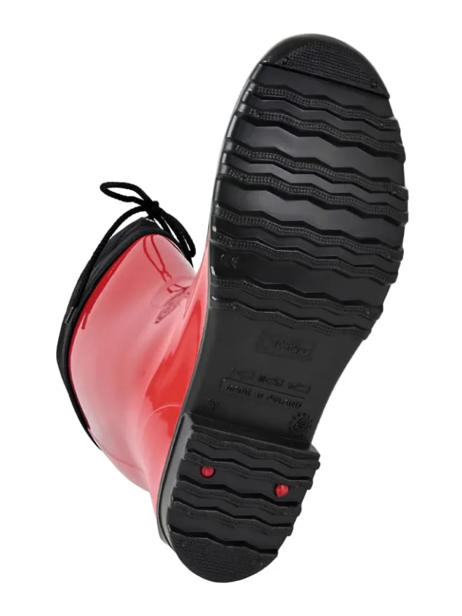 Regenliebe Gummistiefel^Gummistiefel de Fieselregen Langschaft in rot
