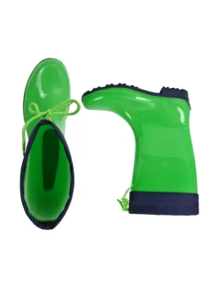 Regenliebe Gummistiefel^Gummistiefel de Fieselregen Langschaft in hellgrün/dunkelblau