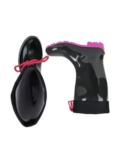 Gummistiefel de Fieselregen Langschaft in schwarz/fuchsia><noscript><img width=