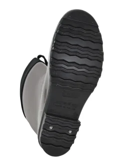Gummistiefel de Fieselregen Langschaft in silbergrau/schwarz><noscript><img width=
