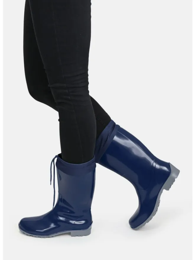Gummistiefel de Fieselregen Langschaft in blau>Regenliebe
