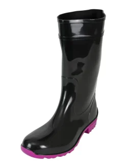 Gummistiefel de Störtregen in schwarz/fuchsia>Regenliebe Outlet