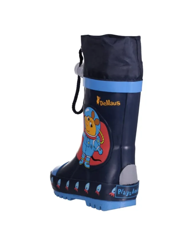 Playshoes Gummistiefel^Gummistiefel die Maus Weltraum in Marine