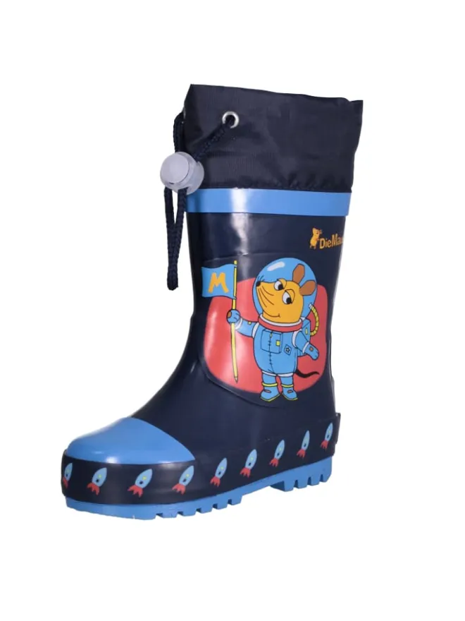 Playshoes Gummistiefel^Gummistiefel die Maus Weltraum in Marine