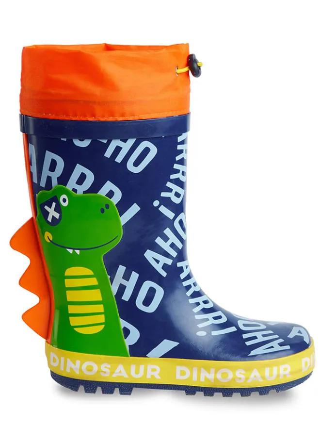 Denokids Gummistiefel^Gummistiefel "Dinosaur" in Dunkelblau