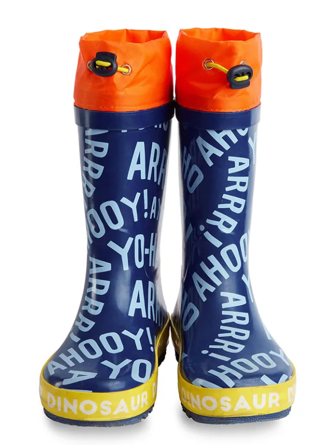 Denokids Gummistiefel^Gummistiefel "Dinosaur" in Dunkelblau