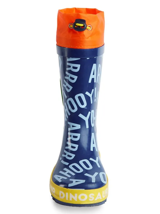 Denokids Gummistiefel^Gummistiefel "Dinosaur" in Dunkelblau
