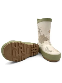 Gummistiefel "Dinosaurier" in Khaki/Beige>MaxiMo Online