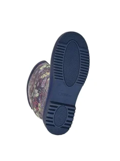 Gummistiefel Flower Langschaft in blau mit Blumenprint><noscript><img width=