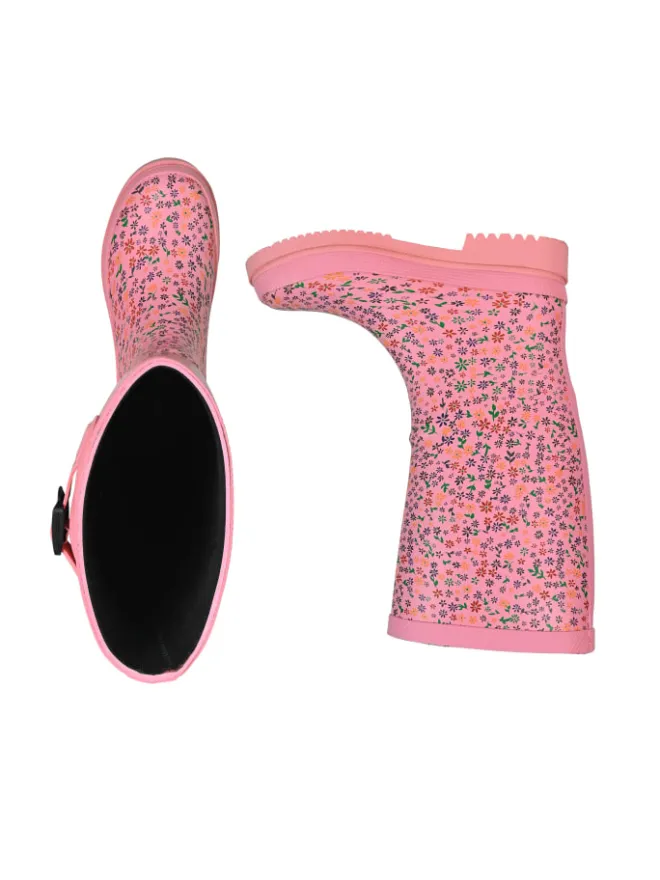Gummistiefel Flowers High Langschaft in rosa>Regenliebe Best