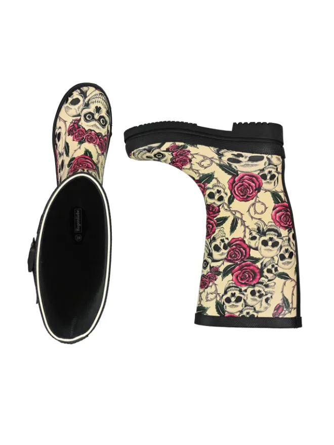 Regenliebe Gummistiefel^Gummistiefel Ghost Langschaft in beige gemustert