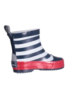 Playshoes Gummistiefel^Gummistiefel Halbschaft maritim in Marine/weiß