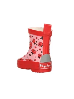 Playshoes Gummistiefel^Gummistiefel Halbschaft Marienkäfer in Rosa