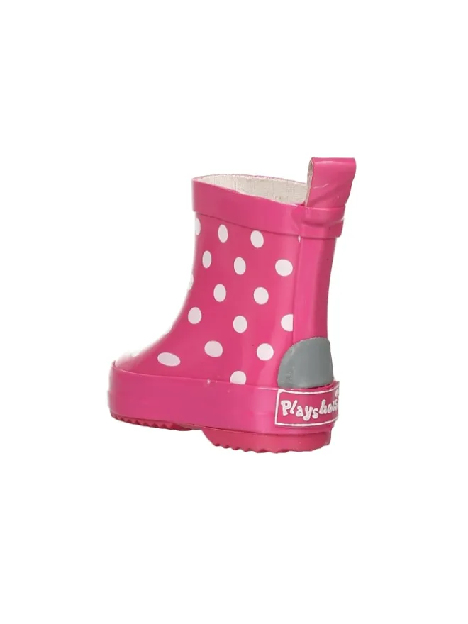 Playshoes Gummistiefel^Gummistiefel Halbschaft Punkte in Pink
