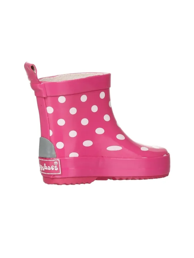 Playshoes Gummistiefel^Gummistiefel Halbschaft Punkte in Pink
