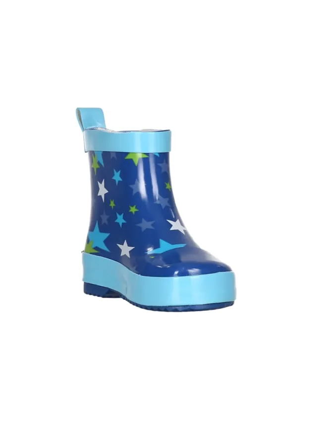 Playshoes Gummistiefel|Gummistiefel^Gummistiefel Halbschaft Sterne in Blau