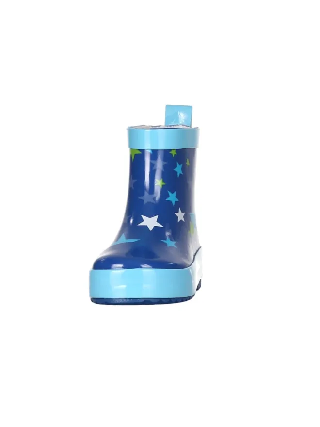 Playshoes Gummistiefel|Gummistiefel^Gummistiefel Halbschaft Sterne in Blau