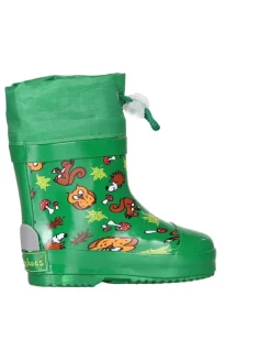 Playshoes Gummistiefel^Gummistiefel Halbschaft Waldtiere gefüttert in Grün