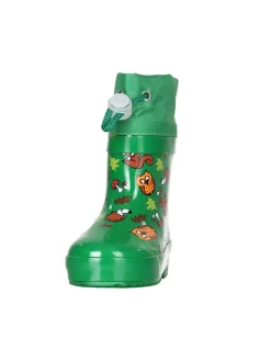 Playshoes Gummistiefel^Gummistiefel Halbschaft Waldtiere gefüttert in Grün