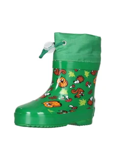 Playshoes Gummistiefel^Gummistiefel Halbschaft Waldtiere gefüttert in Grün