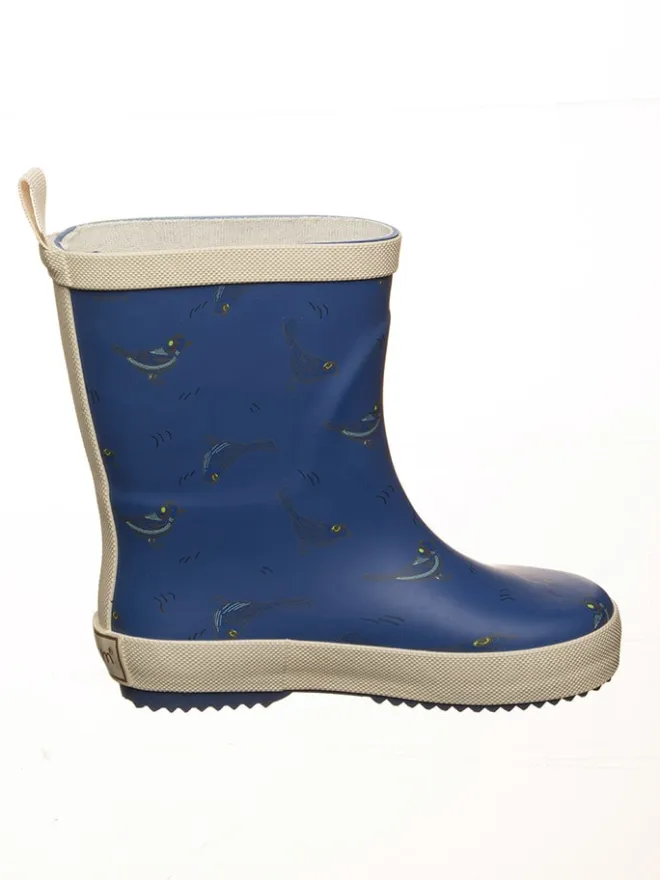Gummistiefel in Blau/ Beige>POM POM Clearance