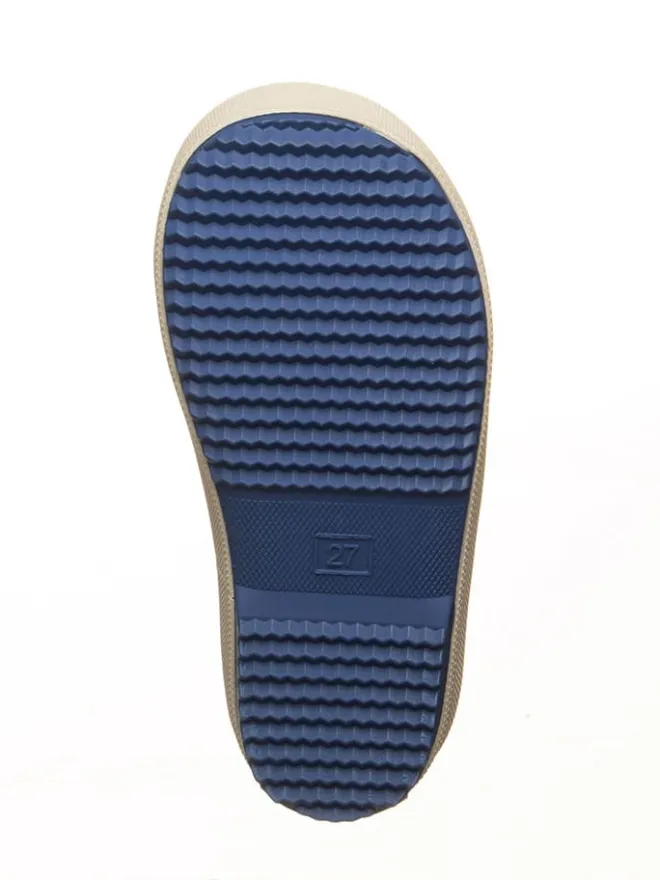 Gummistiefel in Blau/ Beige>POM POM Clearance