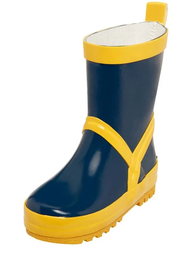 Playshoes Gummistiefel^Gummistiefel in Dunkelblau/ Gelb