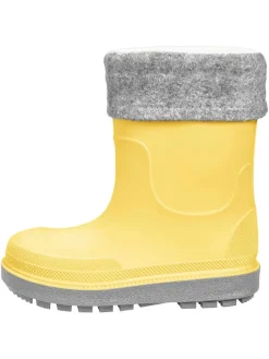 Gummistiefel in Grau/ Gelb><noscript><img width=