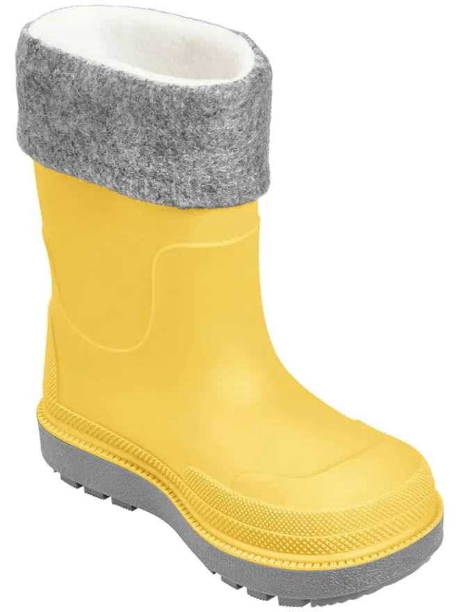 Gummistiefel in Grau/ Gelb>Playshoes Clearance