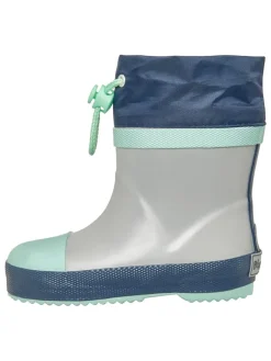 Playshoes Gummistiefel|Gummistiefel^Gummistiefel in Grau/ Türkis