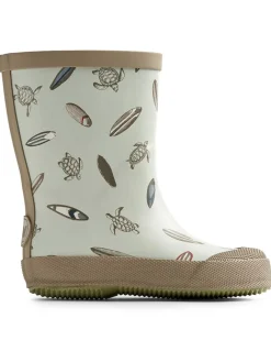Gummistiefel in Hellblau/ Beige><noscript><img width=
