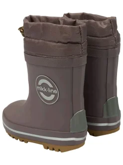 Gummistiefel in Hellbraun><noscript><img width=