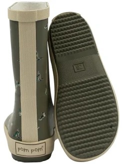 POM POM Gummistiefel^Gummistiefel in Khaki