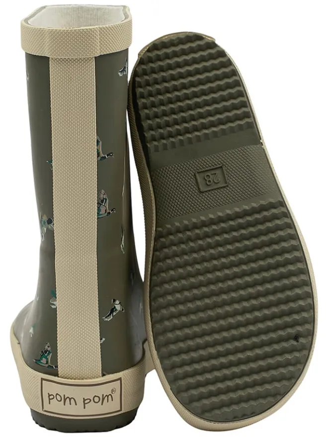 POM POM Gummistiefel^Gummistiefel in Khaki