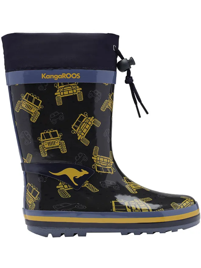 Gummistiefel "K-Rain" in Gelb/ Dunkelblau>Kangaroos New