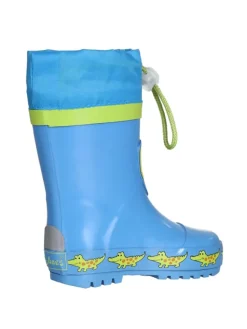 Playshoes Gummistiefel^Gummistiefel Krokodil in Blau/Grün