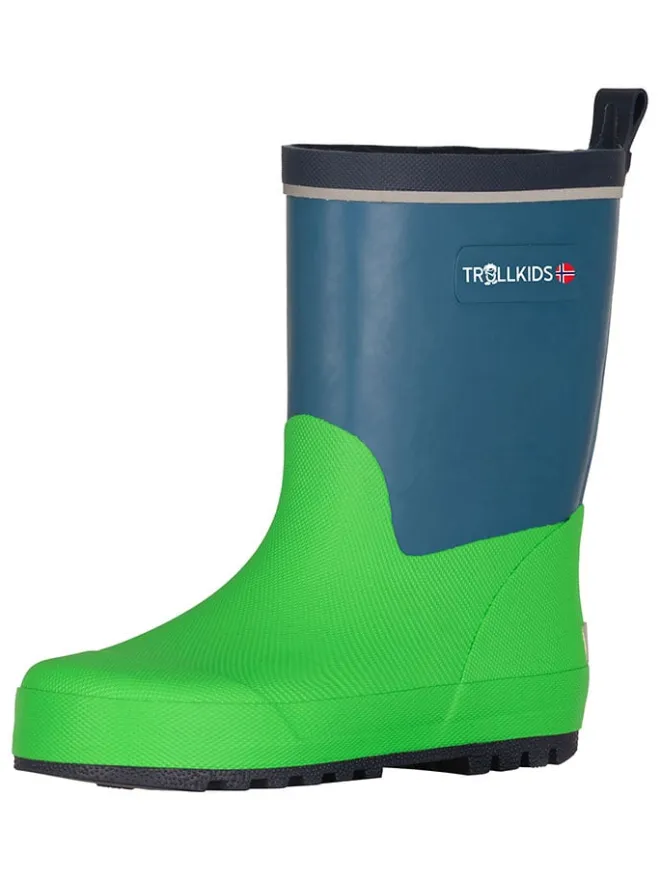 Trollkids Gummistiefel^Gummistiefel "Lysefjord" in Blau/ Grün