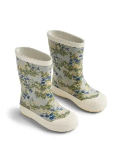 Wheat Gummistiefel^Gummistiefel "Muddy" in Creme/ Blau/ Grün