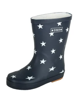 BMS Gummistiefel^Gummistiefel "Naturkautschuck" in Marine mit Sternen