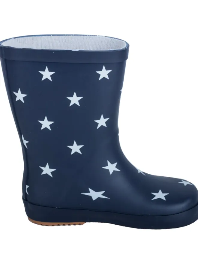BMS Gummistiefel^Gummistiefel "Naturkautschuck" in Marine mit Sternen