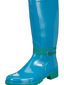 Spirale Gummistiefel^Gummistiefel "New Fashion" in azzurro