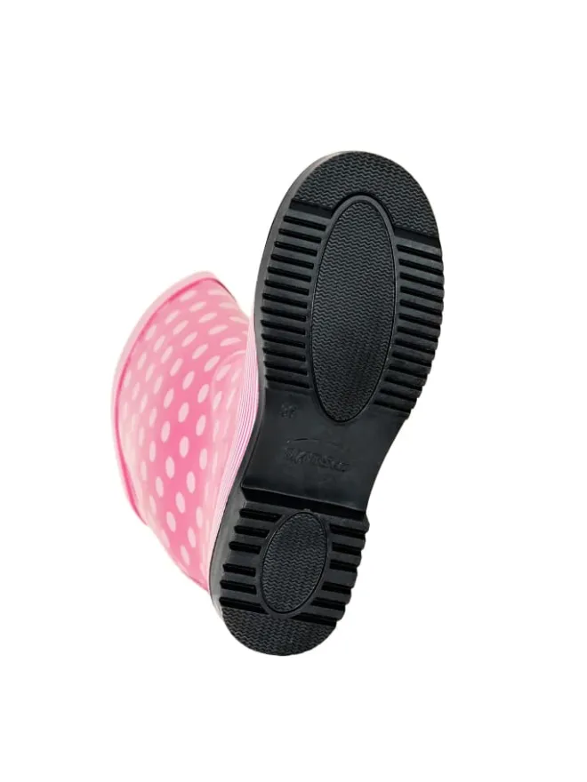 Gummistiefel Ocean High Langschaft in Pink mit weißen Punkten>MADSea New