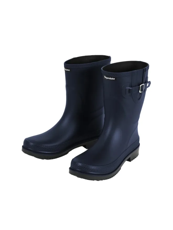 Regenliebe Gummistiefel^Gummistiefel Pfütze in dunkelblau/schwarz
