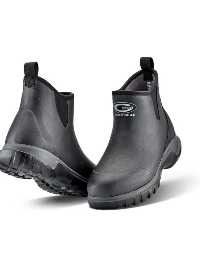 Grubs Gummistiefel^Gummistiefel "Shoreline Ankle Wellies" in Schwarz