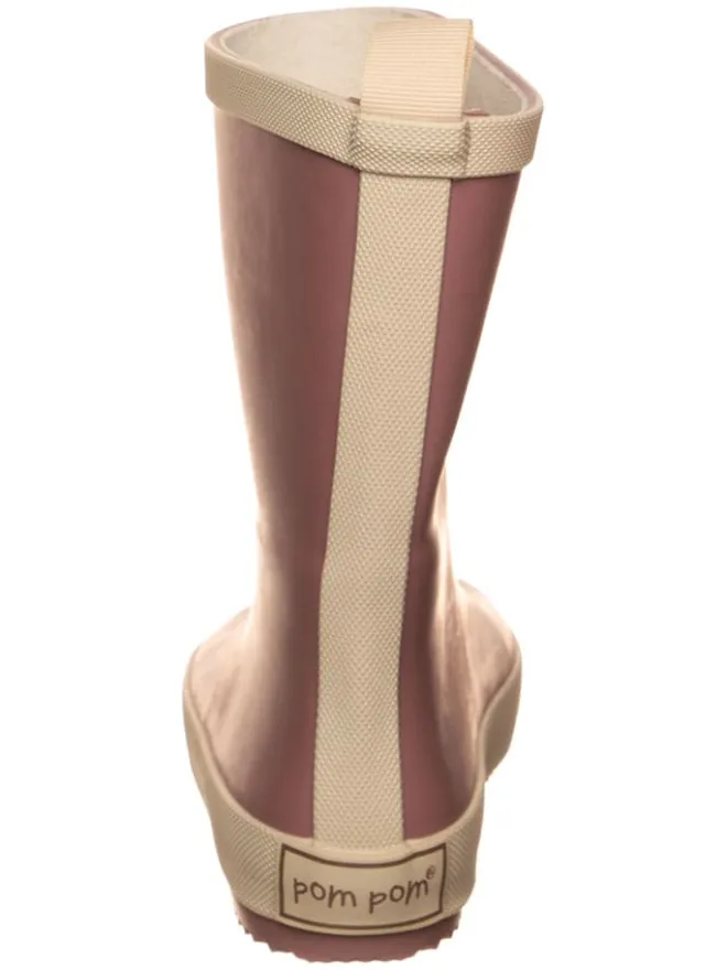 POM POM Gummistiefel^Gummistiefel "Solid" in Altrosa