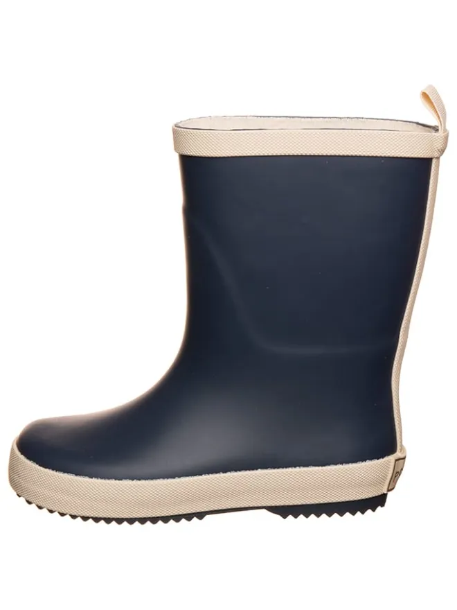 Gummistiefel "Solid" in Dunkelblau/ Beige>POM POM Online