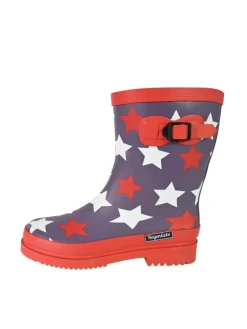 Regenliebe Gummistiefel^Gummistiefel Stars Halbschaft in grau